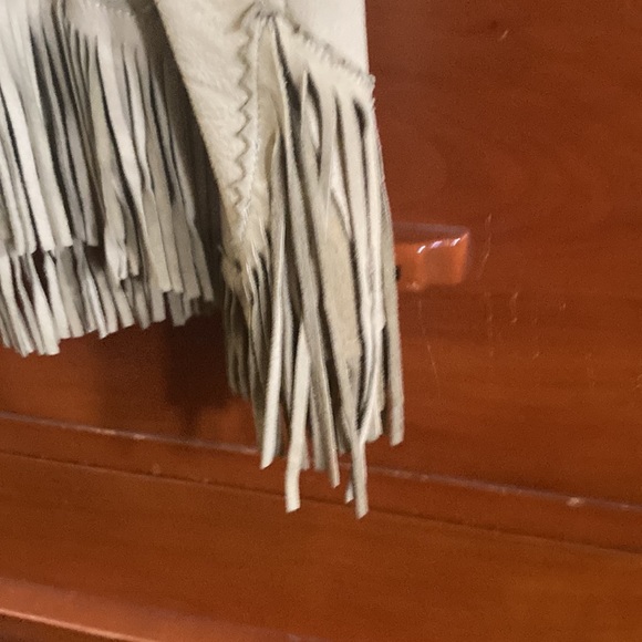 Ralph Lauren Western Suede Jacket W/ Fringe, Beadwork, Fully Lined (100% Cotton) - Picture 11 of 16